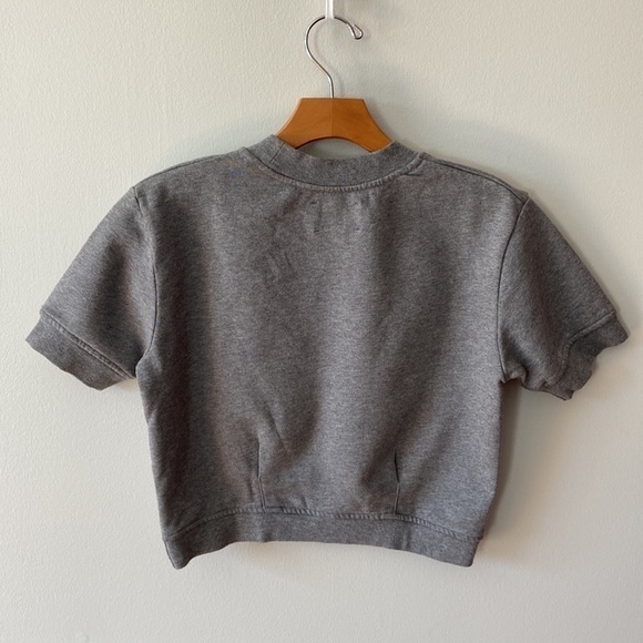Sunday Best Thackeray Short Sleeve Bloom Terry Crop Sweatshirt Size XXS - Picture 2 of 16